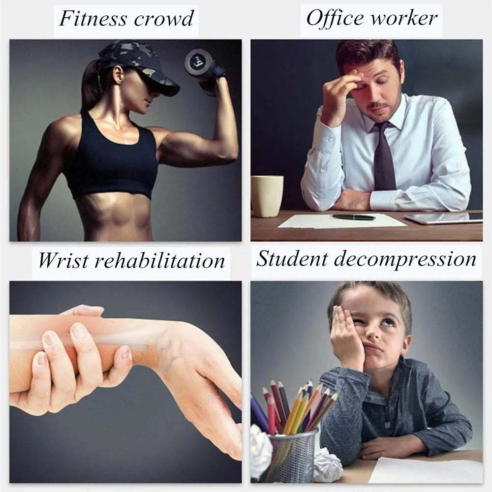 Self-starting wrist gyro ball forearm exerciser for wrist and arm muscle strengthening