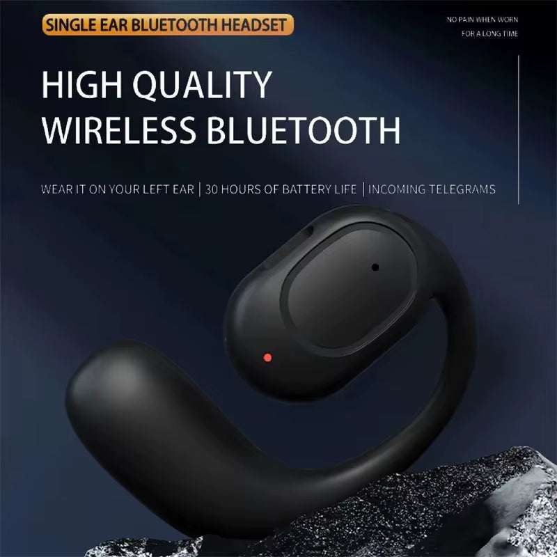 Wireless headphones Bluetooth headset with bone conduction and microphone for handsfree noise canceling and driving use