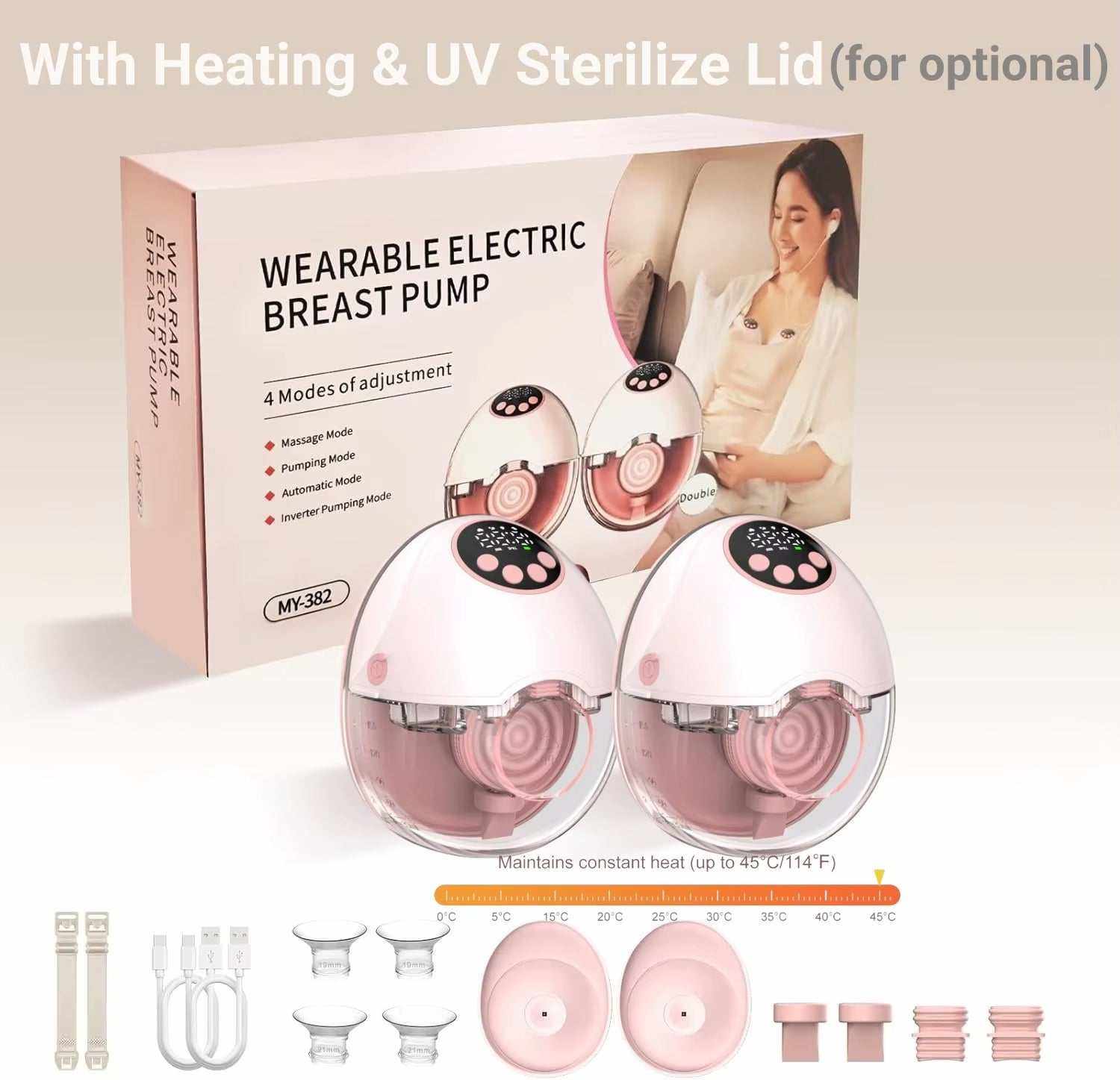 Electric Breast Pump – Efficient Handsfree Breastfeeding for Moms Pump
