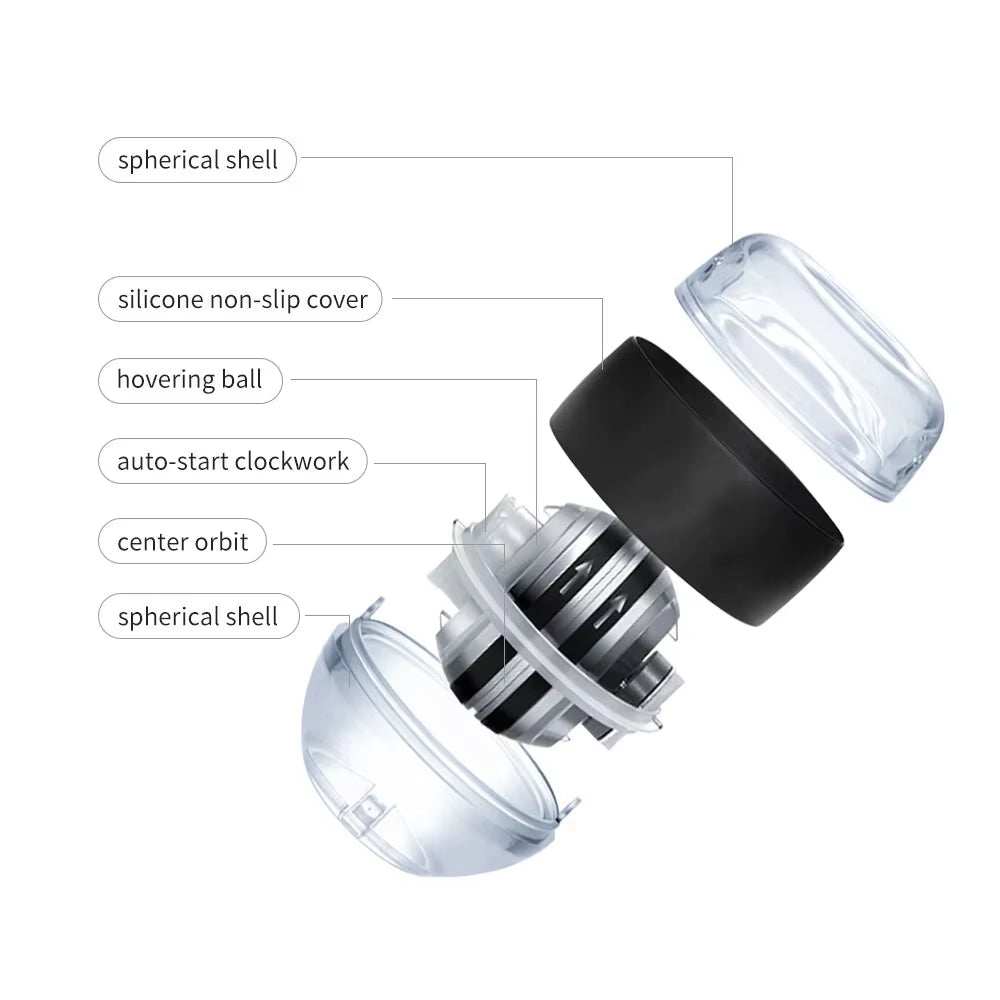 LED Wrist Power Trainer gyro ball for hand and arm muscle exercise and strength training