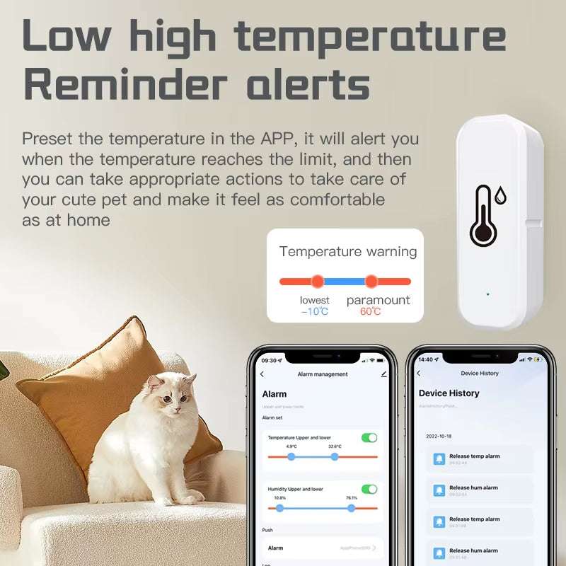 Tuya Zigbee Temperature Sensor Smart Humidity Home Monitor Tuya Zigbee