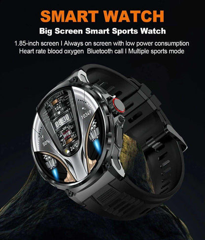 1.85-inch Ultra HD Smartwatch with GPS, Bluetooth calls, health monitoring, and long battery life