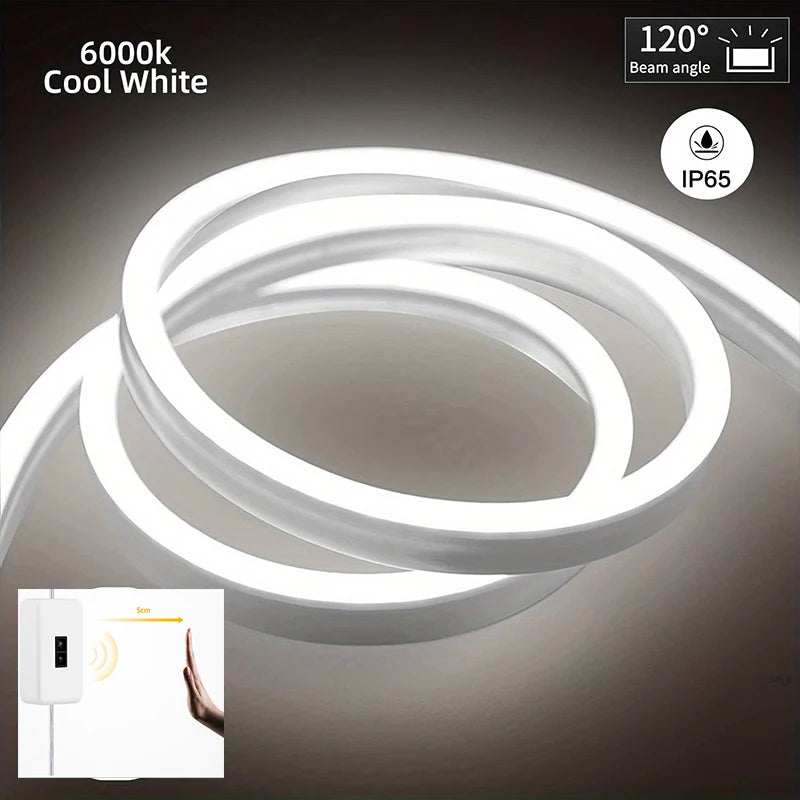 Flexible Waterproof Neon LED Light Strip with USB 5V Smart Gesture Dimmer
