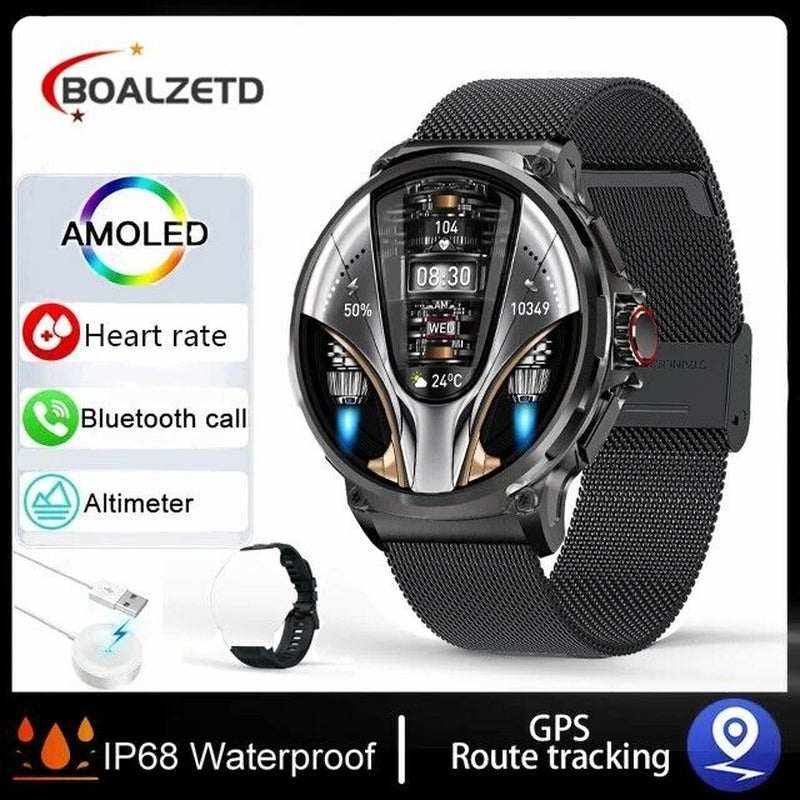 1.85-inch Ultra HD Smartwatch with GPS, Bluetooth calls, health monitoring, and 710mAh battery