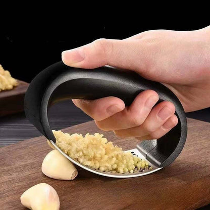 Stainless steel garlic press crusher manual mincer kitchen tool