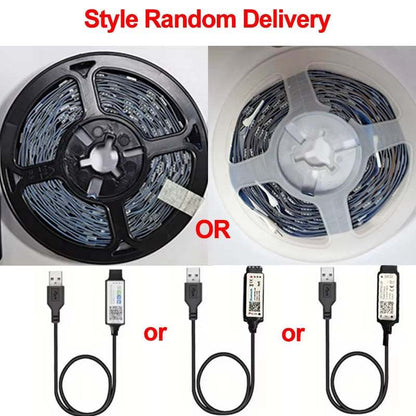 Smart LED Strip Lights 5050 RGB Bluetooth remote control flexible ribbon lamp USB 5V for room decor