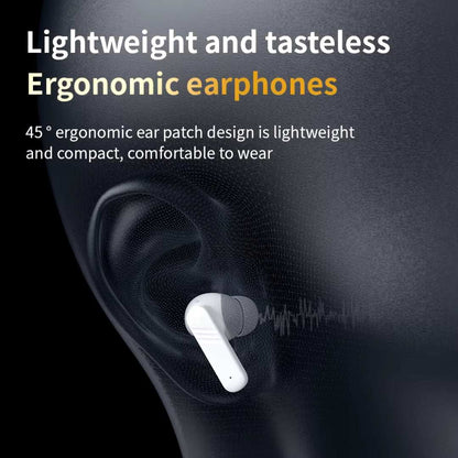 Active noise cancelling earbuds with smart touch screen and charging case for iPhone and Android