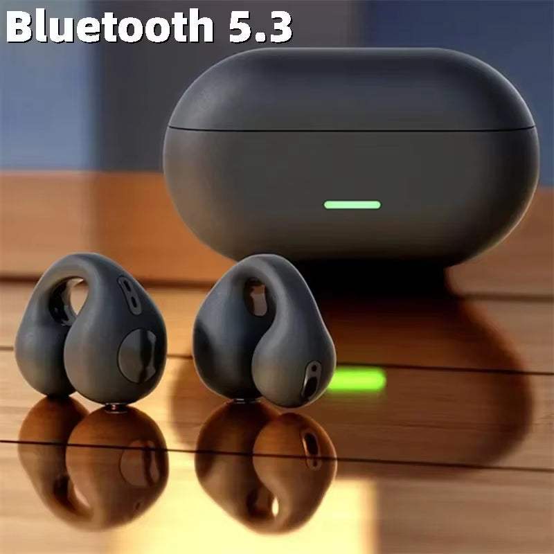 Bone conduction wireless Bluetooth 5.3 headphones sports earphones waterproof TWS headset