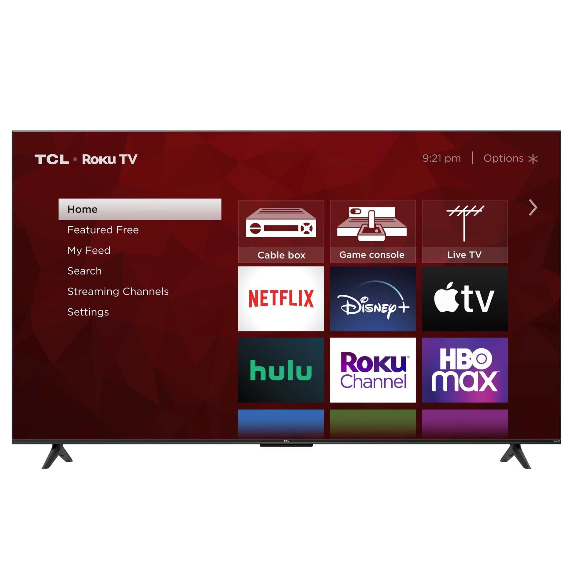 65" Class S4 TCL 4K UHD HDR Smart TV with Roku and customizable home screen