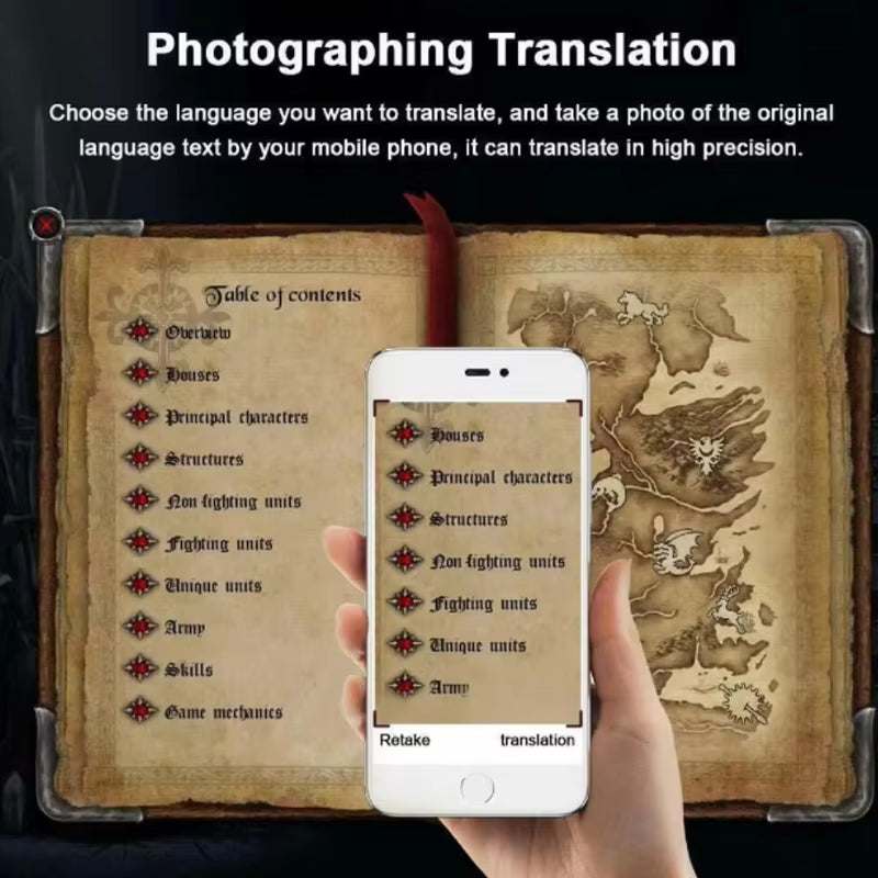 40 Languages Multi-Intelligent Instant Voice Translator Wireless Multi