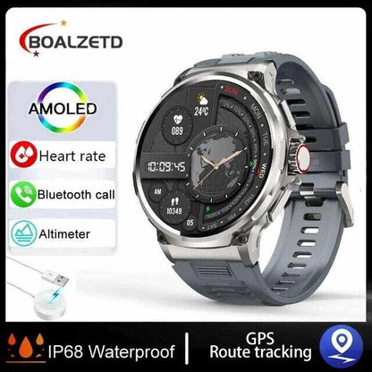 1.85-inch Ultra HD Smartwatch with GPS, Bluetooth call, health monitoring, and fitness tracking features