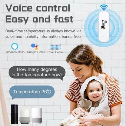 Tuya Zigbee Temperature Sensor Smart Humidity Home Monitor Tuya Zigbee