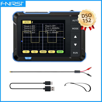 DSO510 handheld digital oscilloscope with 2.8-inch LCD for portable signal testing and repair