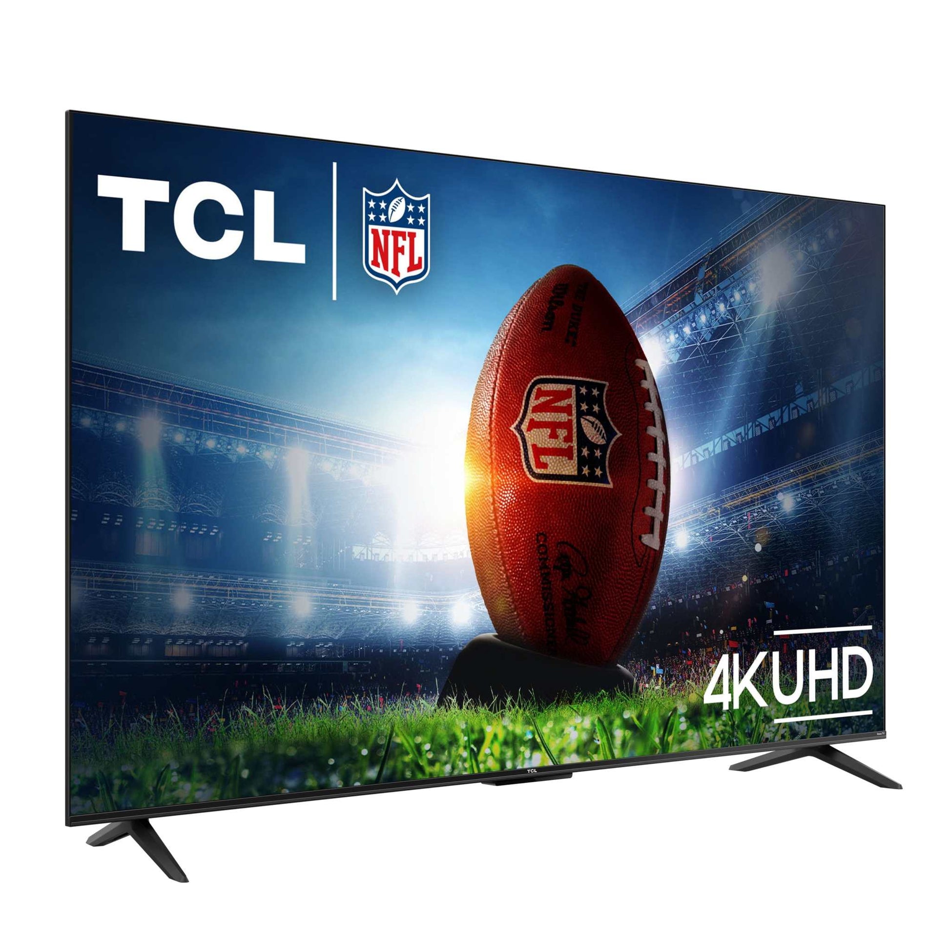 65" Class S4 TCL 4K UHD HDR Smart Roku TV with slim bezel and remote control
