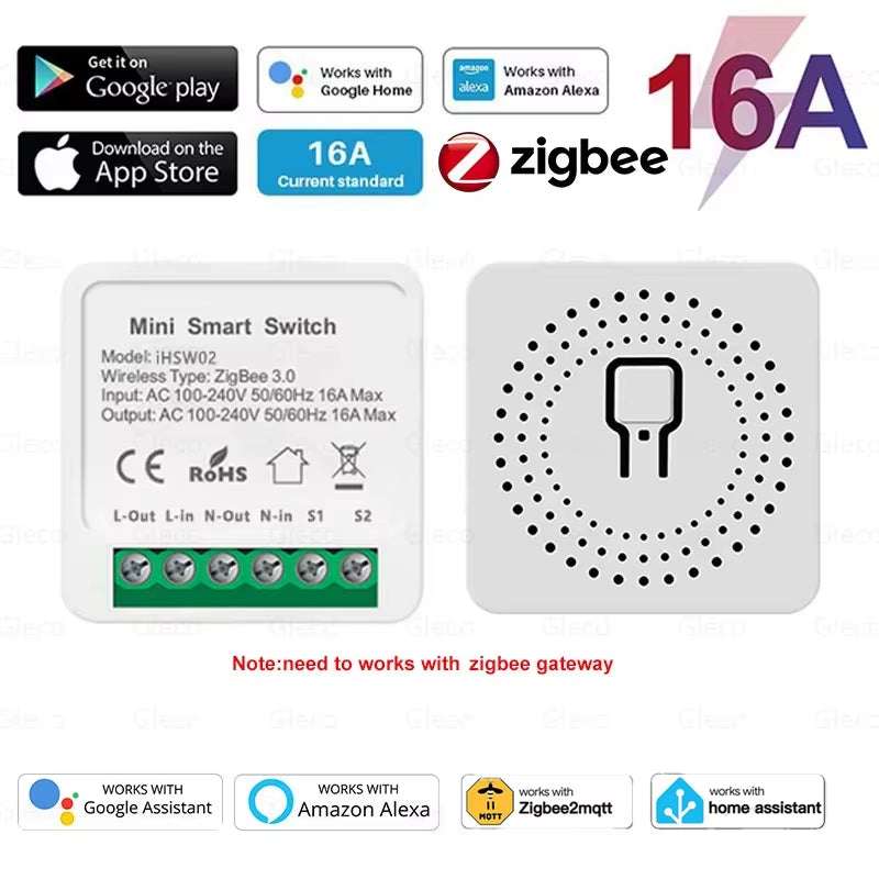 Zigbee 3.0 Smart Light Switch module for DIY home automation with Alexa and Google compatibility