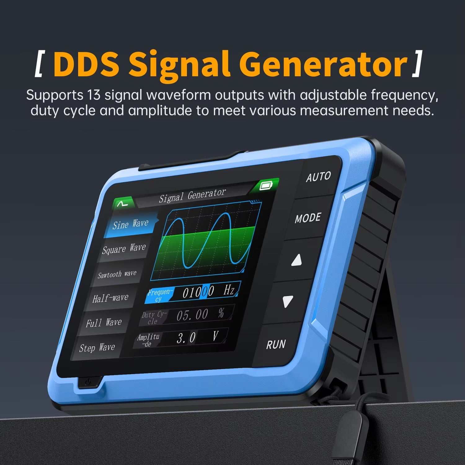 DSO510 handheld digital oscilloscope with 10MHz bandwidth and 2.8-inch LCD for portable electronic testing