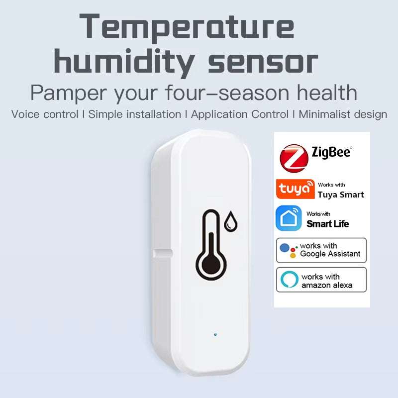 Tuya Zigbee Temperature Sensor Smart Humidity Home Monitor Tuya Zigbee