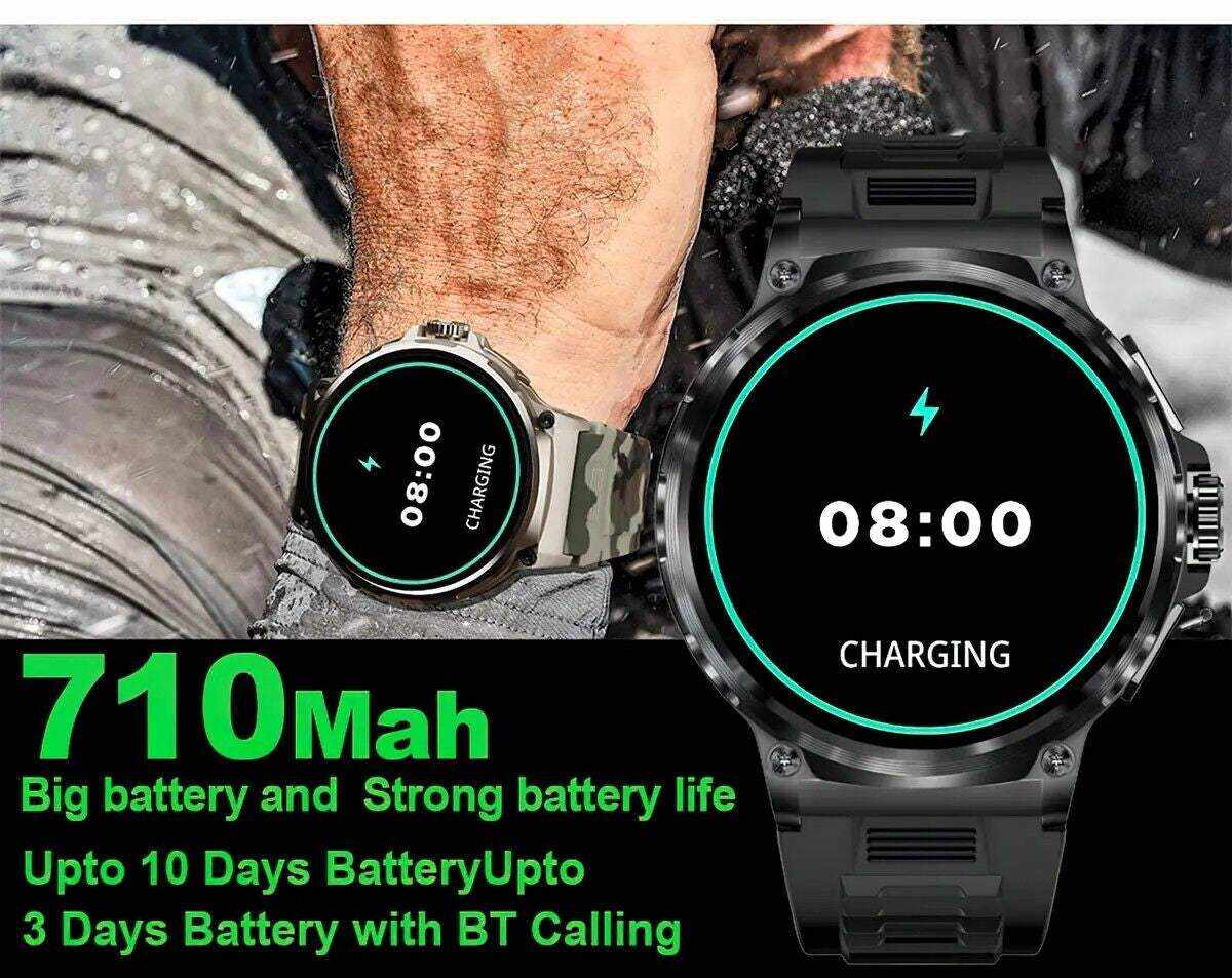 1.85-inch Ultra HD Smartwatch with GPS, Bluetooth calling, health monitoring, and long-lasting battery