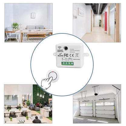 RF 433Mhz wireless remote control light switch with 10A relay receiver for LED lamps